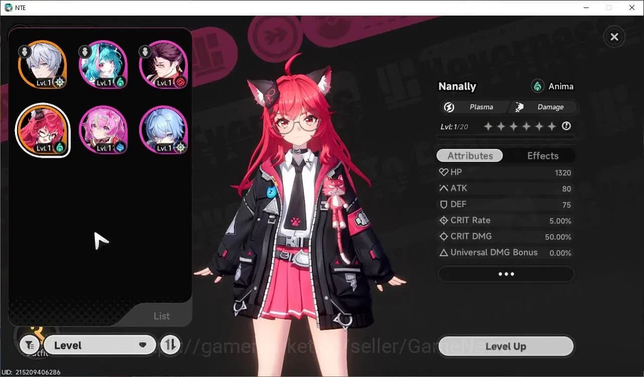 Neverness to Everness Accounts GLOBAL NA|HL 3| 1 SSR Limited Nanally |4 SR|Glider image 1