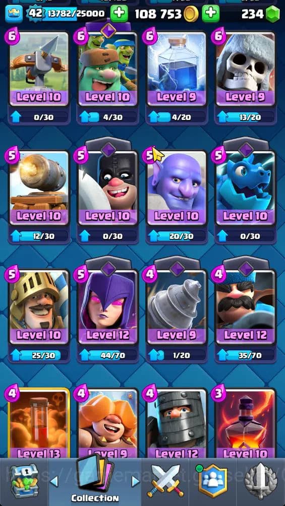 Clash Royale Accounts Lv 42|Trophy 9584|KTL 14|Limited Skin|Card 121|3 H image 16