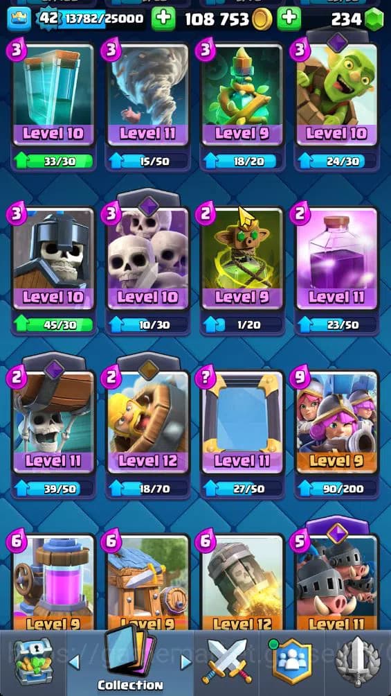 Clash Royale Accounts Lv 42|Trophy 9584|KTL 14|Limited Skin|Card 121|3 H image 17
