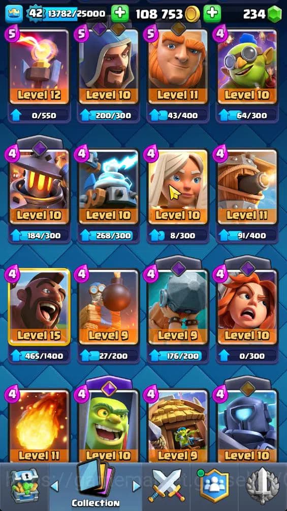 Clash Royale Accounts Lv 42|Trophy 9584|KTL 14|Limited Skin|Card 121|3 H image 18