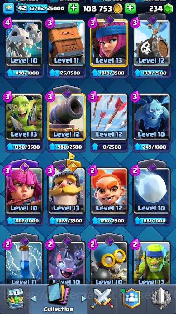 Clash Royale Accounts Lv 42|Trophy 9584|KTL 14|Limited Skin|Card 121|3 H image 20