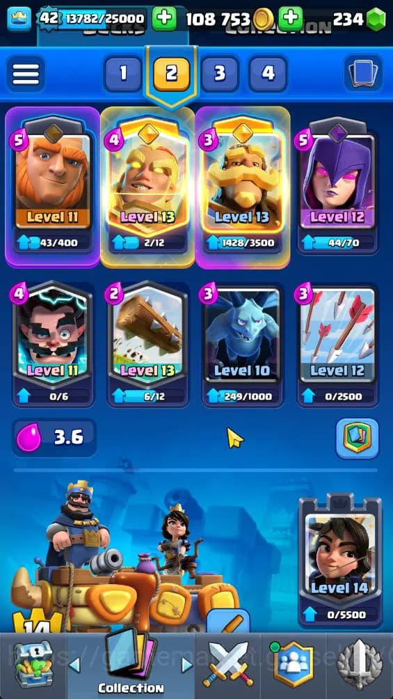 Clash Royale Accounts Lv 42|Trophy 9584|KTL 14|Limited Skin|Card 121|3 H image 4