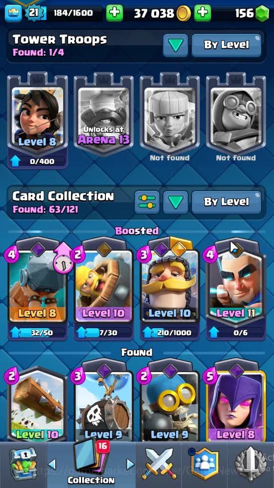 Clash Royale Accounts Lv 21|Trophy 3608|KTL 8|Card 63|1 Hero 2 EVO 2 Leg image 10