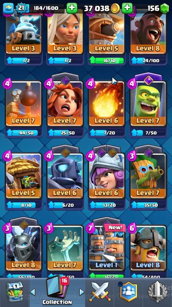 Clash Royale Accounts Lv 21|Trophy 3608|KTL 8|Card 63|1 Hero 2 EVO 2 Leg image 13