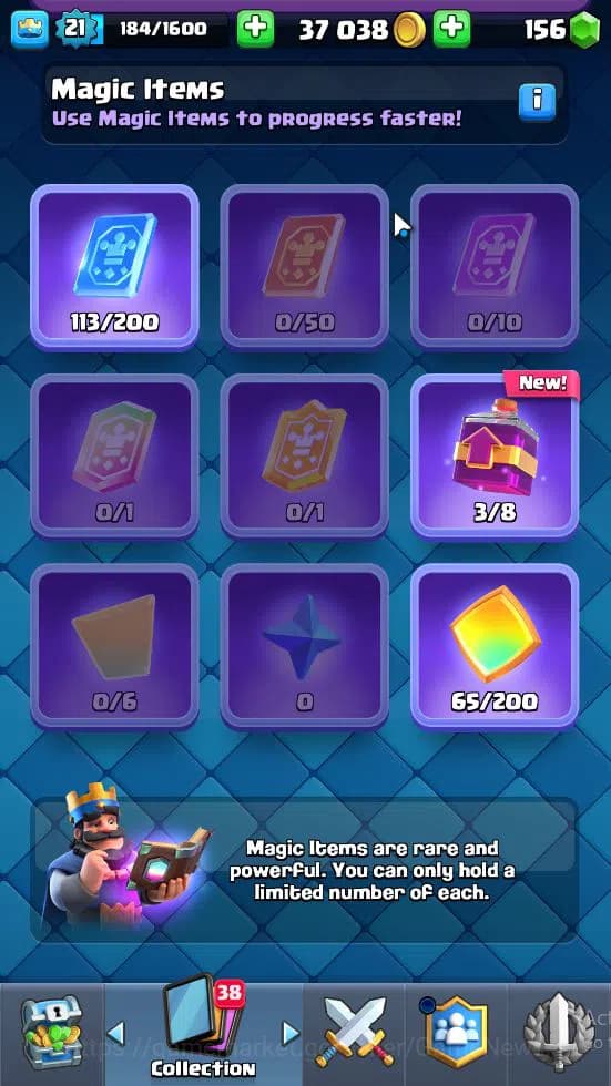 Clash Royale Accounts Lv 21|Trophy 3608|KTL 8|Card 63|1 Hero 2 EVO 2 Leg image 6