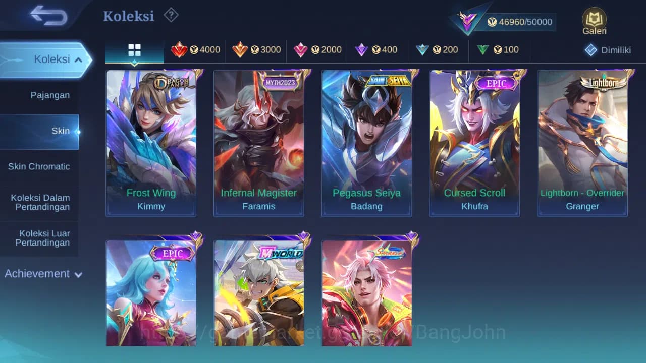 Mobile Legends: Bang Bang Accounts GLOBAL Hero 132 Skin 240 | Sparkle Fredrinn | CC N image 11