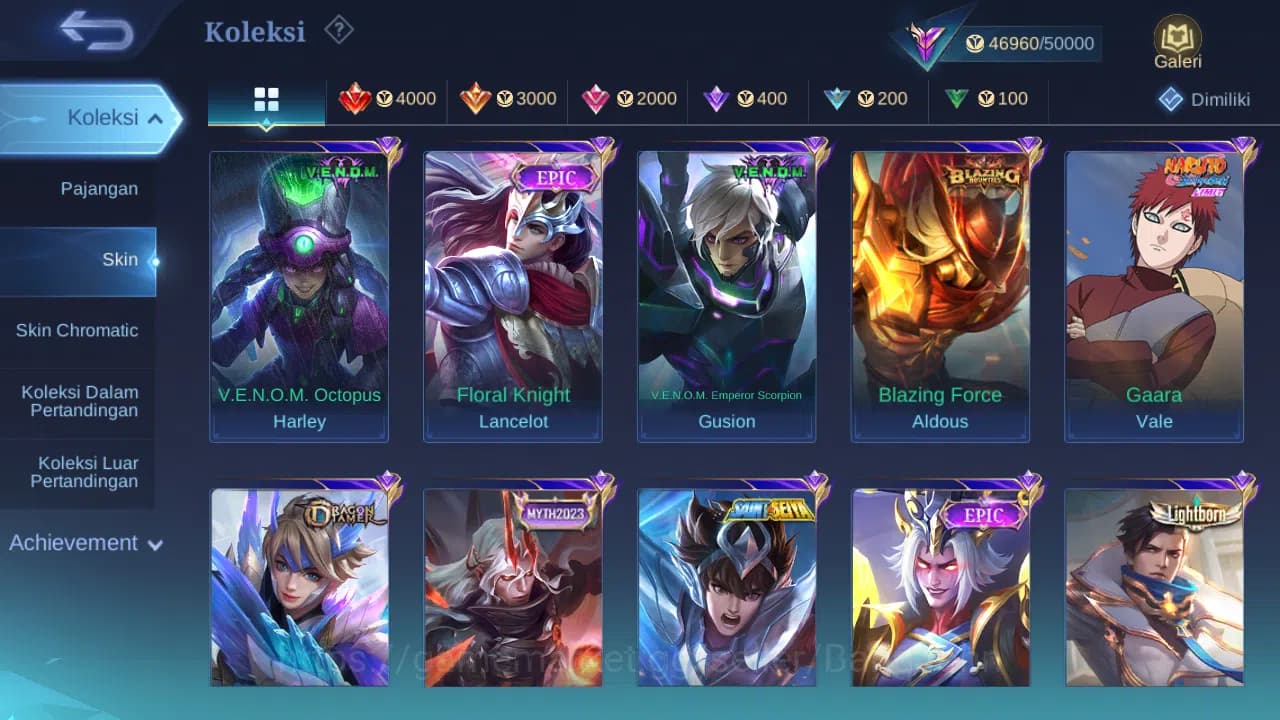 Mobile Legends: Bang Bang Accounts GLOBAL Hero 132 Skin 240 | Sparkle Fredrinn | CC N image 12