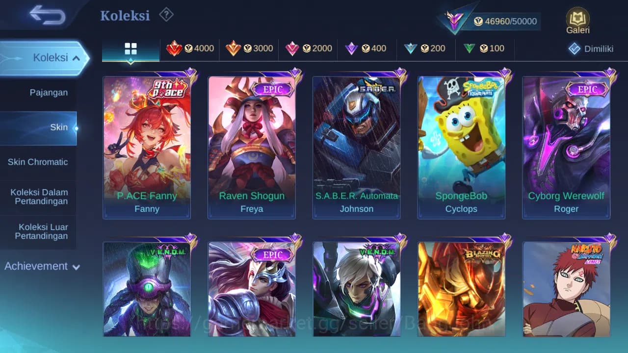 Mobile Legends: Bang Bang Accounts GLOBAL Hero 132 Skin 240 | Sparkle Fredrinn | CC N image 13