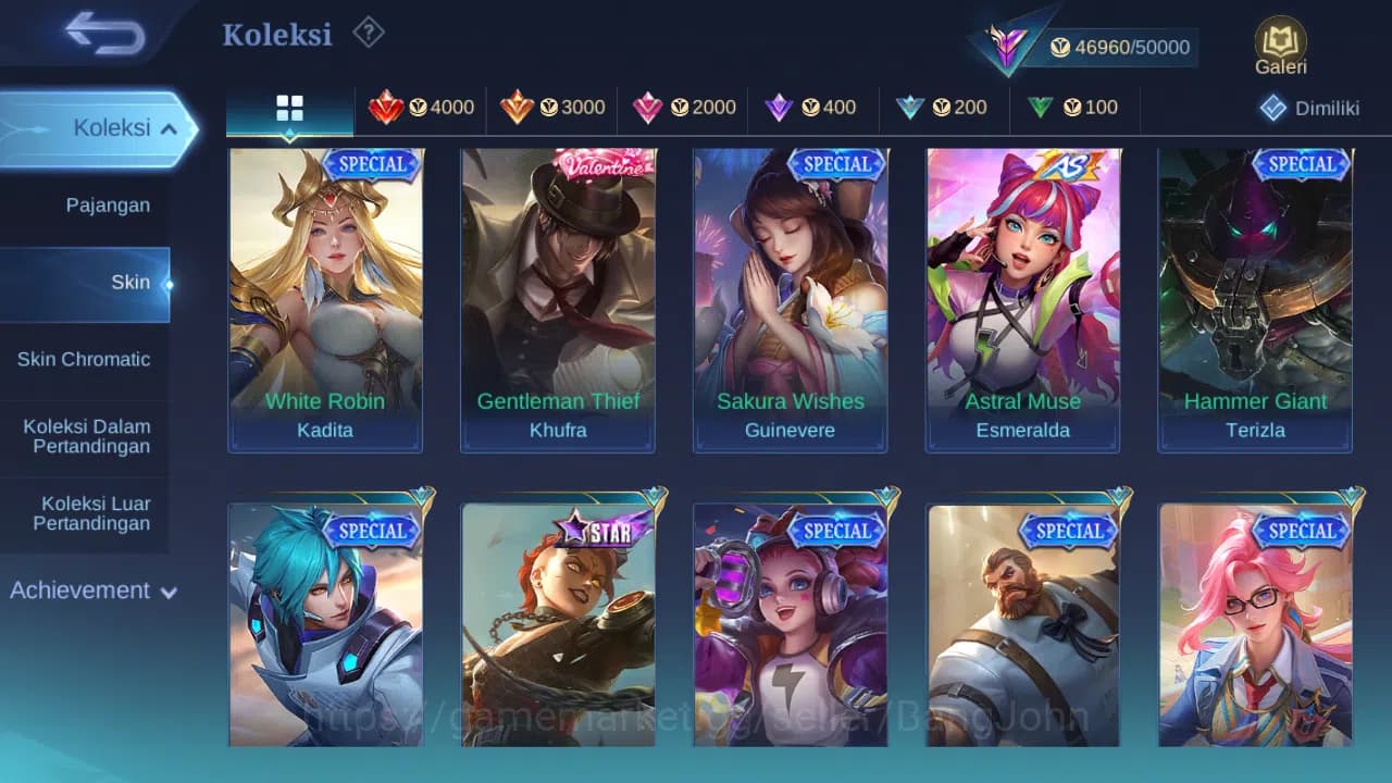 Mobile Legends: Bang Bang Accounts GLOBAL Hero 132 Skin 240 | Sparkle Fredrinn | CC N image 9