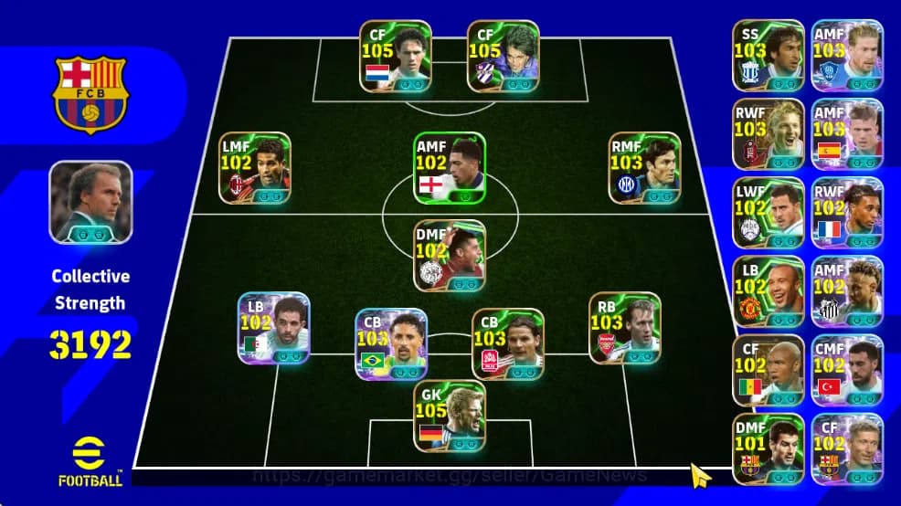 eFootball Accounts Mobile|Big Time David Bekham,Dani Olmo(PhenomPass) image 1
