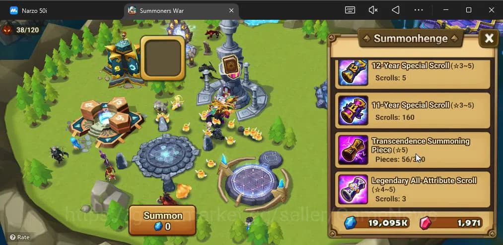 Summoners War: Sky Arena Accounts ASIA|Lv 26|Fresh Starter| Teshar | 1,9K Crystal + image 5