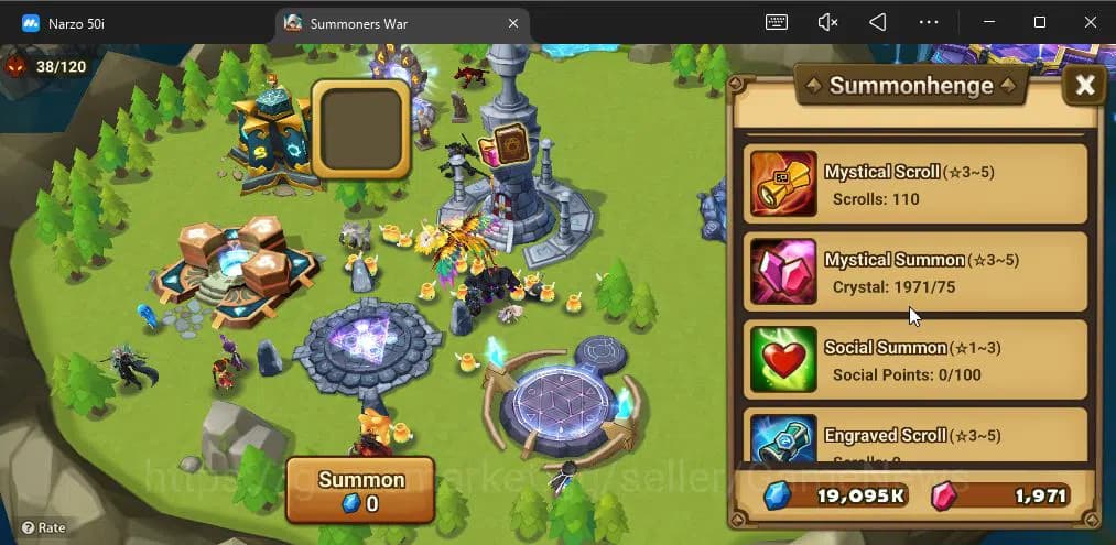 Summoners War: Sky Arena Accounts ASIA|Lv 26|Fresh Starter| Teshar | 1,9K Crystal + image 7