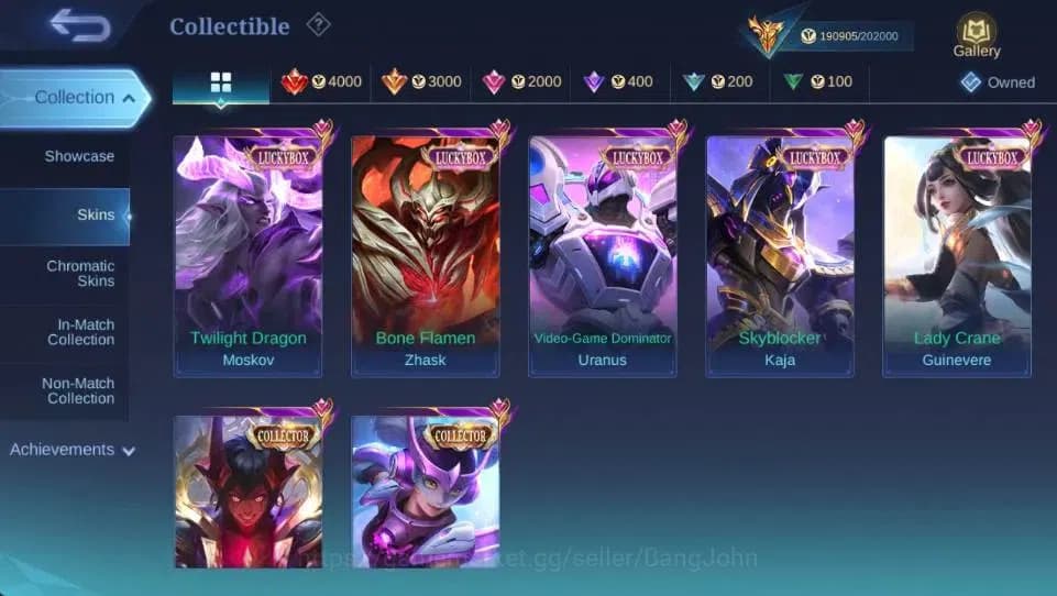 Mobile Legends: Bang Bang Accounts Global|Hero 132 Skin 502|Mega|Legend Lesley+Valir| image 14