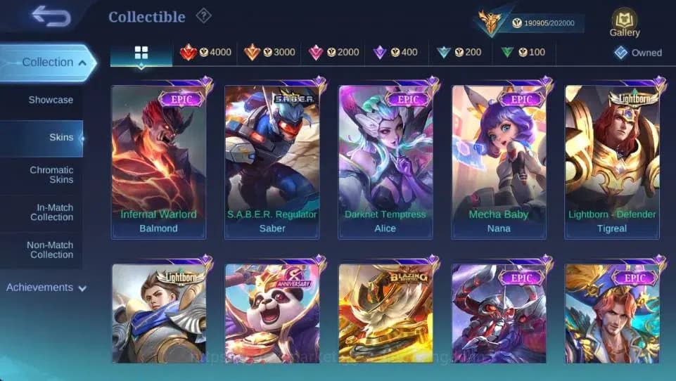 Mobile Legends: Bang Bang Accounts Global|Hero 132 Skin 502|Mega|Legend Lesley+Valir| image 16