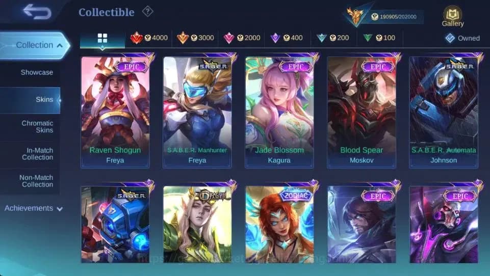 Mobile Legends: Bang Bang Accounts Global|Hero 132 Skin 502|Mega|Legend Lesley+Valir| image 19