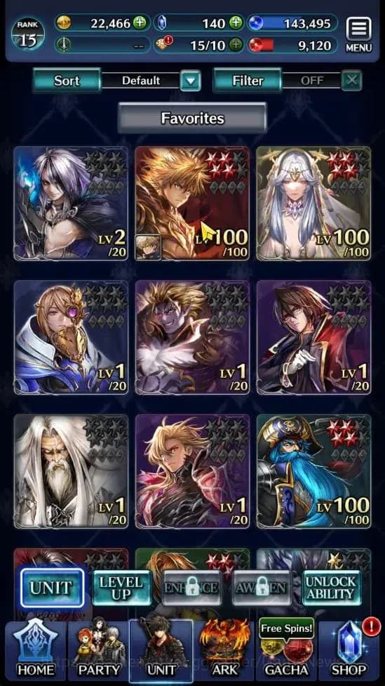 Last Cloudia Accounts GLOBAL |Rank 15| Arkh King of Dragons, Lonardo, Go image 1