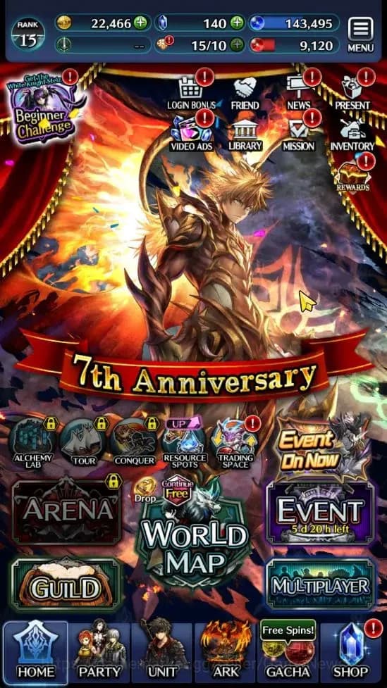 Last Cloudia Accounts GLOBAL |Rank 15| Arkh King of Dragons, Lonardo, Go image 9