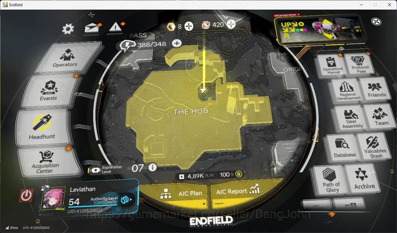 Arknights: Endfield Accounts ASIA | MID GAME | Laevatain | Yvonne P1 + Sign | G image 5