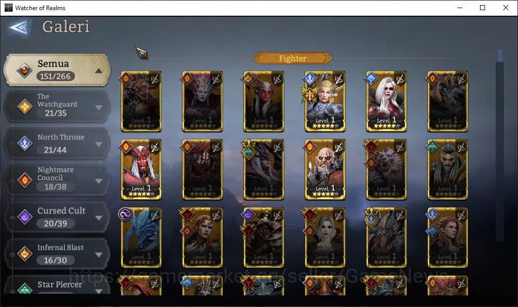 Watcher of Realms Accounts Global 60X|Lv65|2,2M Power|5 Lord[IngridA2,Cyrus,T image 12