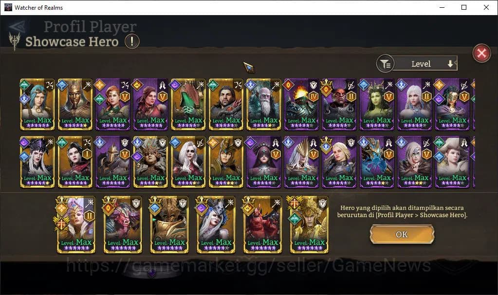 Watcher of Realms Accounts Global 60X|Lv65|2,2M Power|5 Lord[IngridA2,Cyrus,T image 13