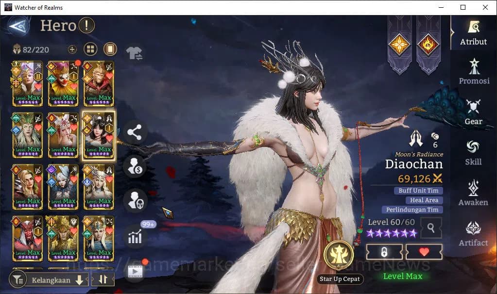 Watcher of Realms Accounts Global 60X|Lv65|2,2M Power|5 Lord[IngridA2,Cyrus,T image 20