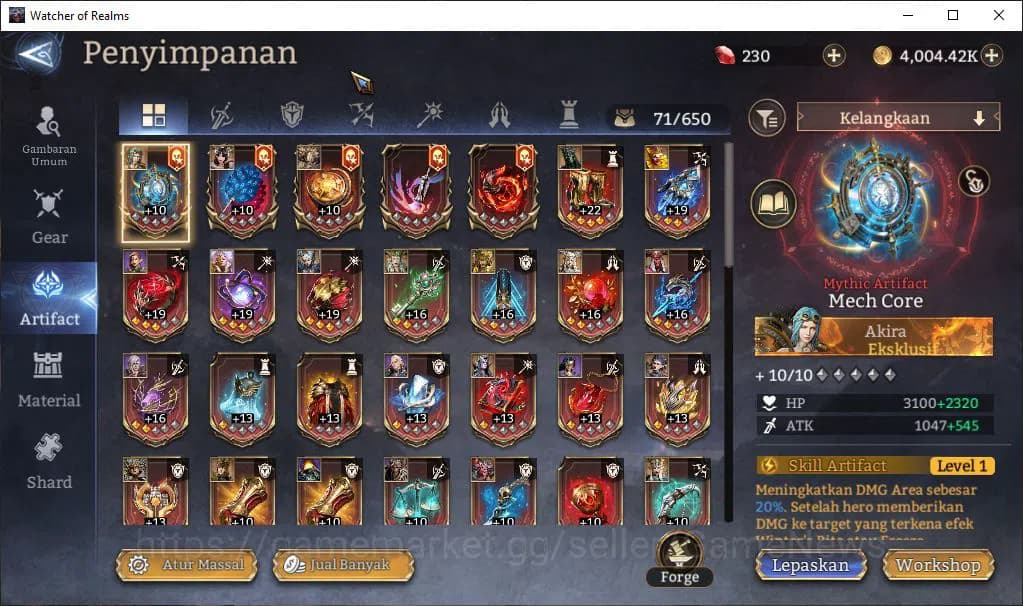 Watcher of Realms Accounts Global 60X|Lv65|2,2M Power|5 Lord[IngridA2,Cyrus,T image 8