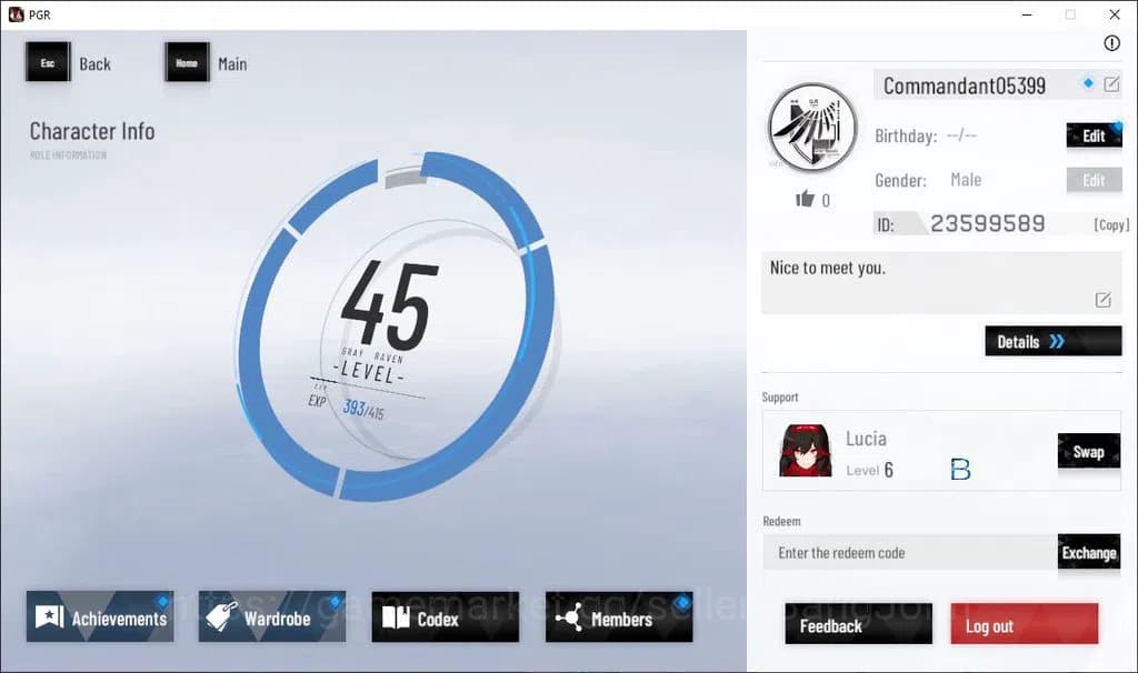 Punishing: Gray Raven Accounts ASIA|Lv 45 | [S Nirvantia,S Crepuscule,S LuciaCW,S image 1