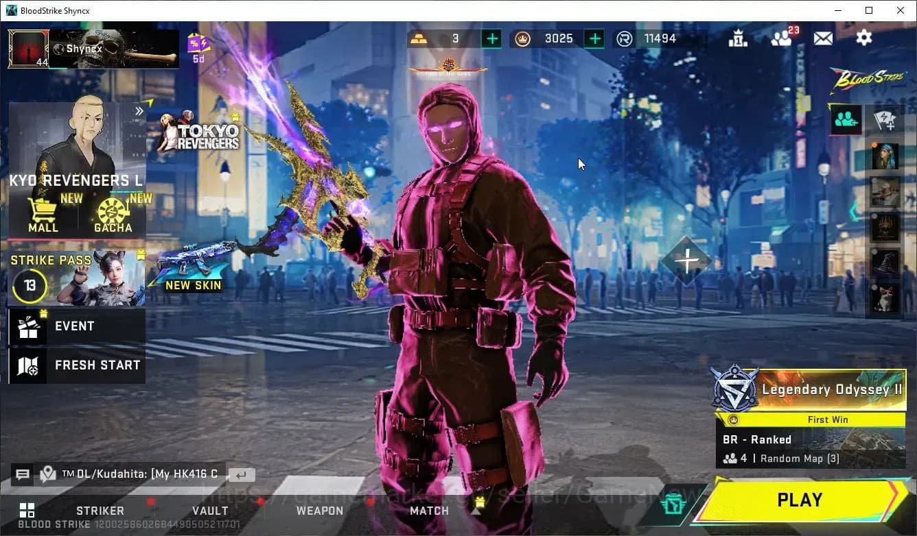 Blood Strike Accounts Asia|ETERNAL Lv3 Vector-ShadowDrake(118)+8 ULTRA[H image 1
