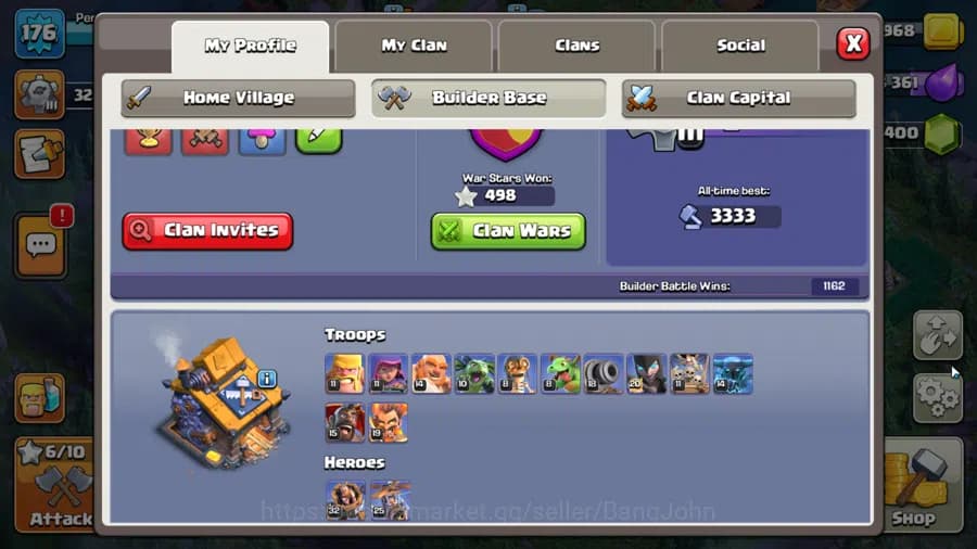 Clash of Clans Accounts TH 15-BH 10|Many Skin|LVL 176|HH 9|BK 85,AQ 87,GW image 9
