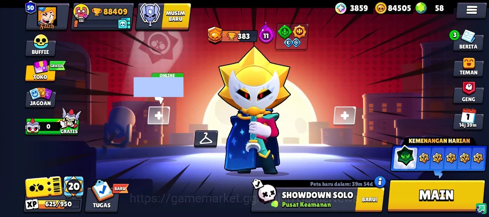 Brawl Stars Accounts 88409 Trophy|3k Bling|100 Brawler ALL Max | 8 Hype image 1