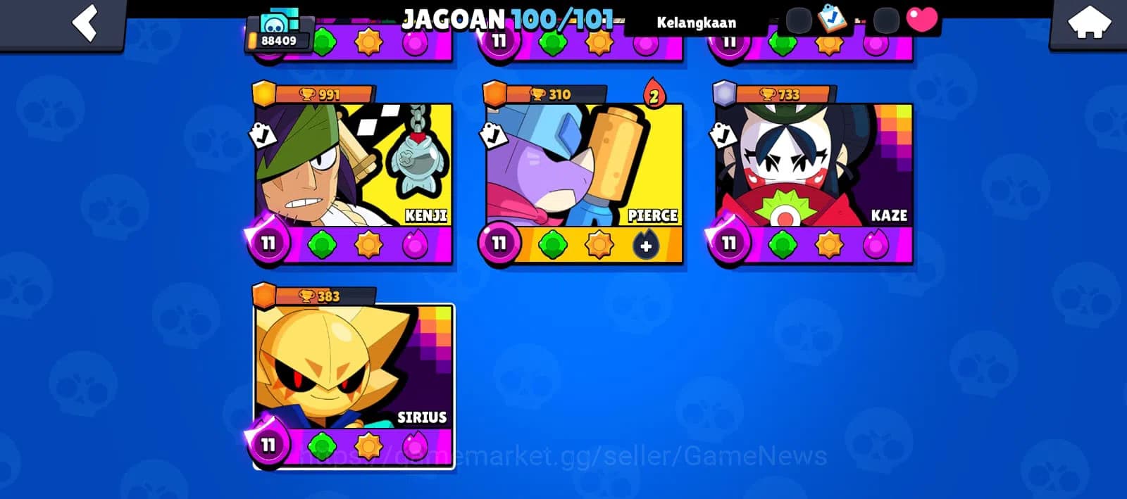 Brawl Stars Accounts 88409 Trophy|3k Bling|100 Brawler ALL Max | 8 Hype image 7