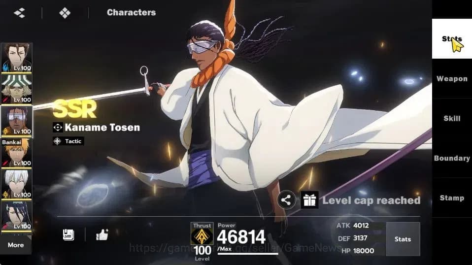 BLEACH: Soul Resonance Accounts NuverseSEA|END Lv77|10 SSR [(AizenB4,KisukeB4,Ichi image 11