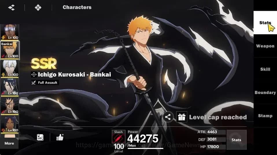 BLEACH: Soul Resonance Accounts NuverseSEA|END Lv77|10 SSR [(AizenB4,KisukeB4,Ichi image 14