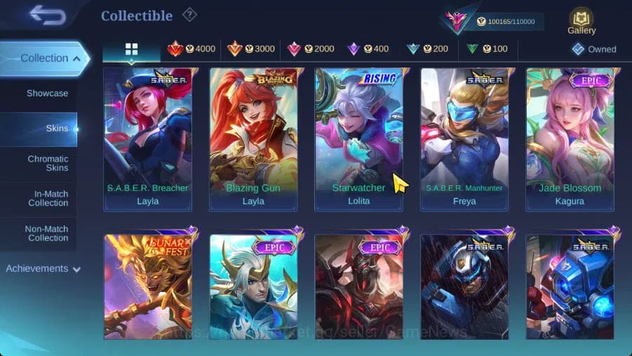 Mobile Legends: Bang Bang Accounts Hero 132|Skin 373|High Glory 50|Prime[Granger,Clou image 12