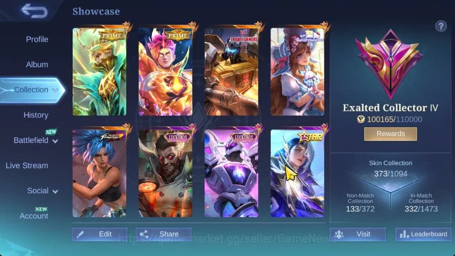 Mobile Legends: Bang Bang Accounts Hero 132|Skin 373|High Glory 50|Prime[Granger,Clou image 18