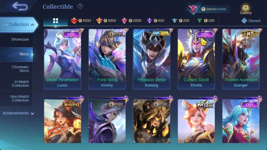 Mobile Legends: Bang Bang Accounts Hero 132|Skin 373|High Glory 50|Prime[Granger,Clou image 9