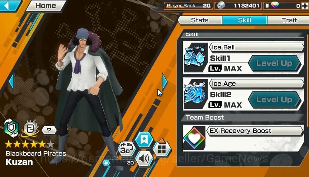 One Piece Bounty Rush Accounts Global|4EX 1MAX|King of the Pirates Gol D. Roger,S image 9