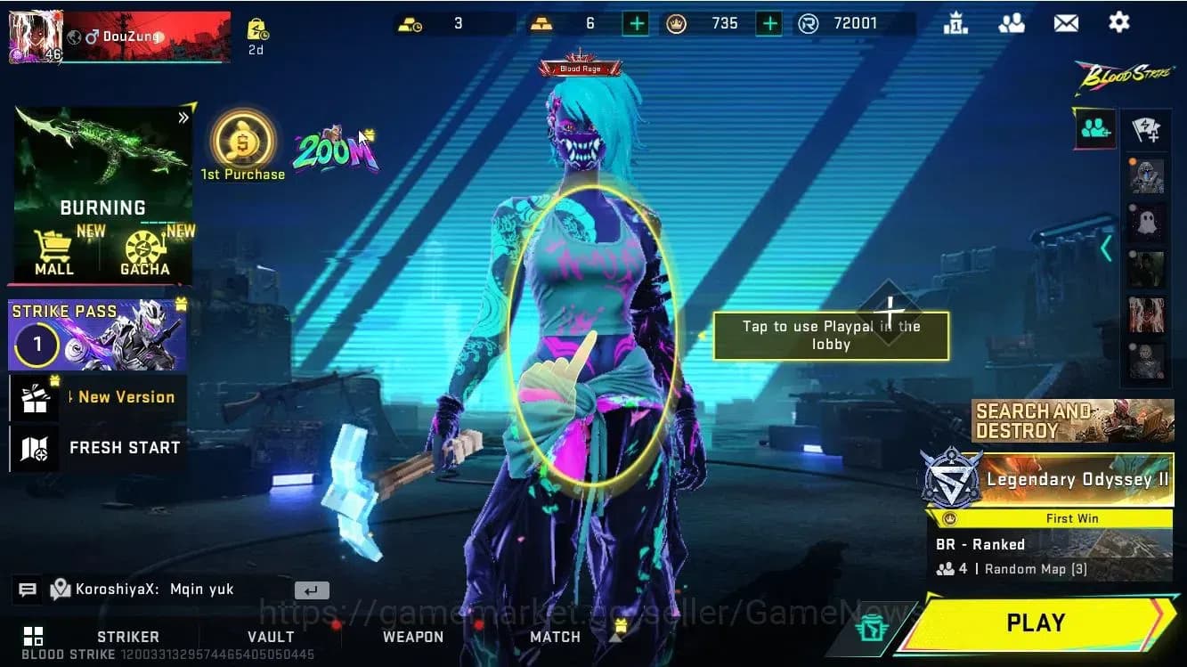 Blood Strike Accounts ASIA|Melee AXE-CrystalBreaker|10 ULTRA[KATYA-Graff image 1