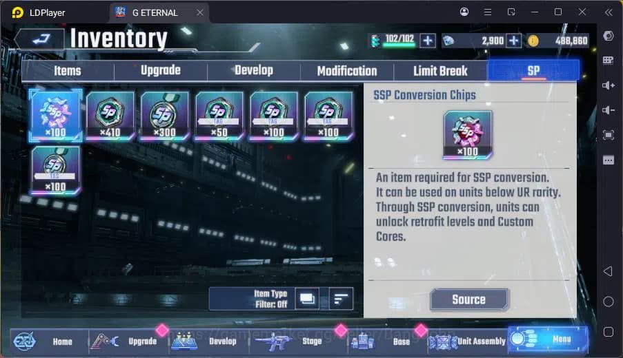 SD Gundam G Generation ETERNAL Accounts GLOBAL rank 17, 2k DM, 12 UR unit, 10 char, 3 supp image 2