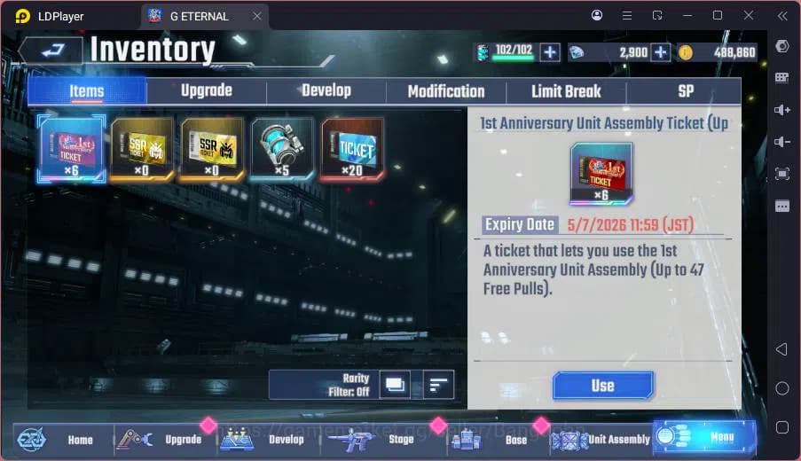 SD Gundam G Generation ETERNAL Accounts GLOBAL rank 17, 2k DM, 12 UR unit, 10 char, 3 supp image 7