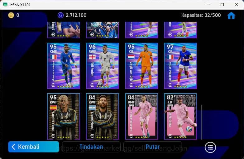 eFootball Accounts ANDROID|PW 3110|Totti+Serginho+Denilson epic,Rasfo image 2