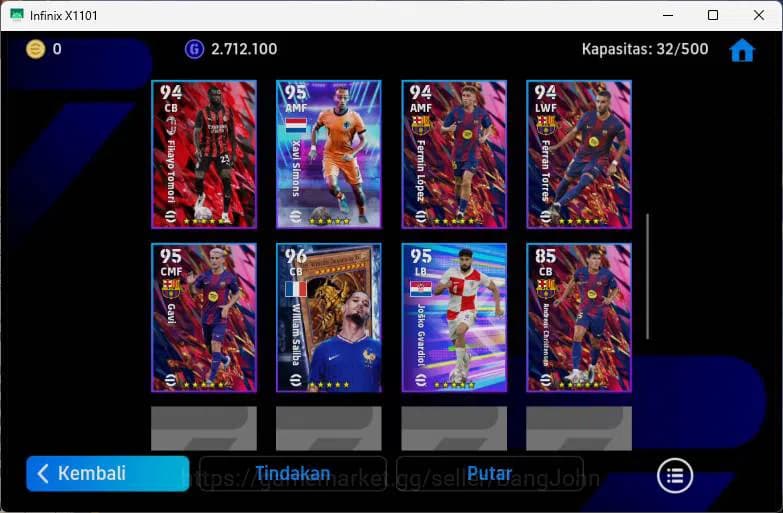 eFootball Accounts ANDROID|PW 3110|Totti+Serginho+Denilson epic,Rasfo image 3