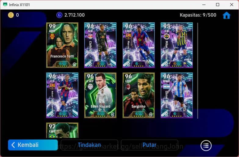 eFootball Accounts ANDROID|PW 3110|Totti+Serginho+Denilson epic,Rasfo image 6
