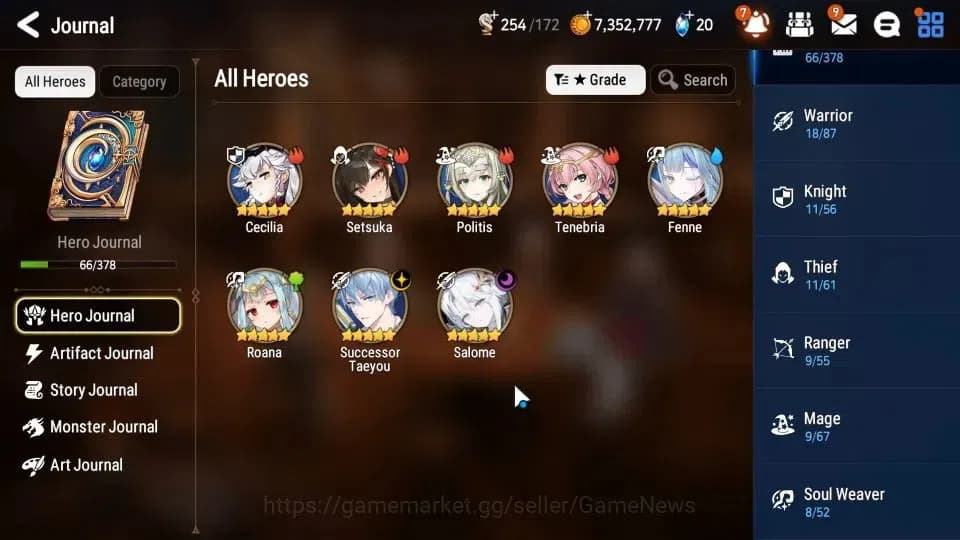 Epic Seven Accounts GLOBAL Unverif|New Era|2 ML(Salome,Successor Taeyo image 6
