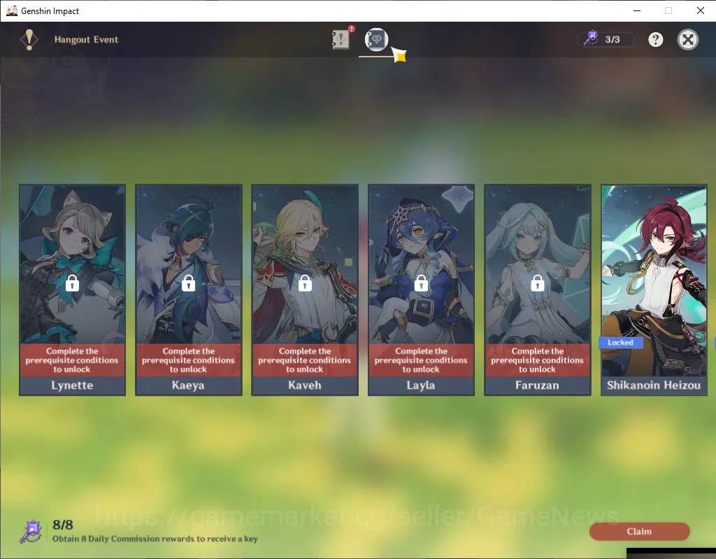 Genshin Impact Accounts ASIA|AR 53|2 Limited+3(*5Wep)|Linnea+Sign,Skirk|MC image 12