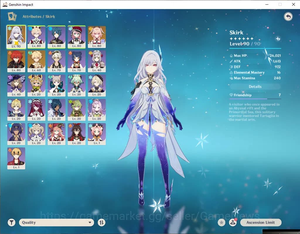 Genshin Impact Accounts ASIA|AR 53|2 Limited+3(*5Wep)|Linnea+Sign,Skirk|MC image 3