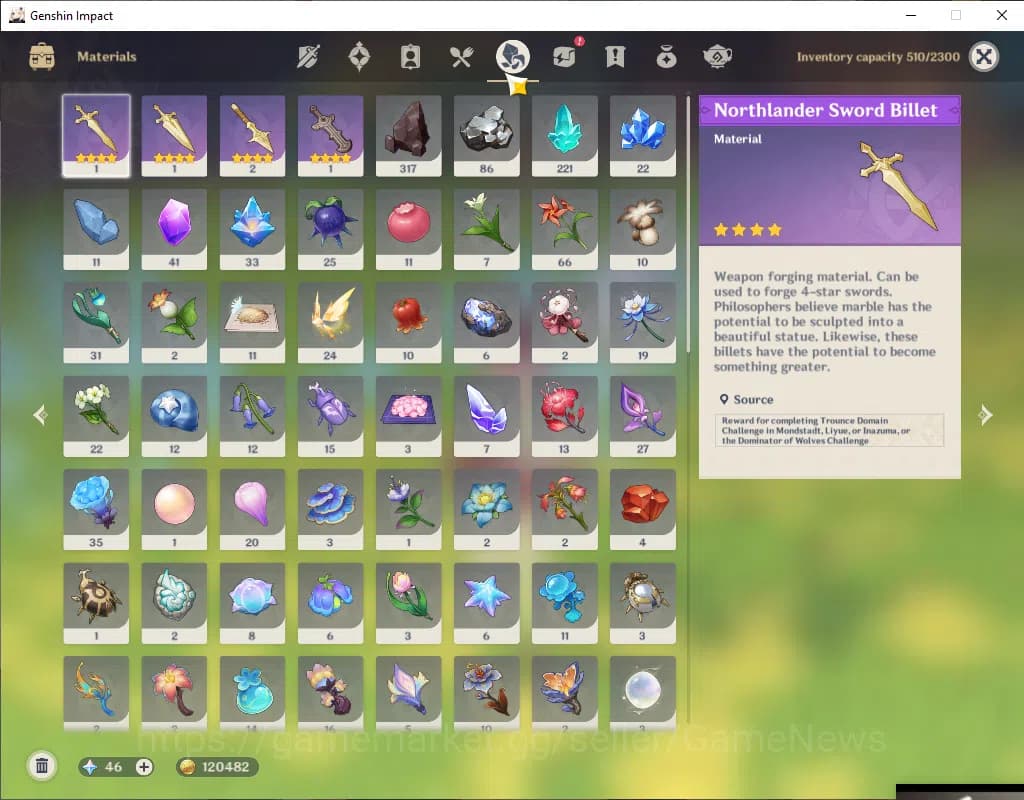 Genshin Impact Accounts ASIA|AR 53|2 Limited+3(*5Wep)|Linnea+Sign,Skirk|MC image 7