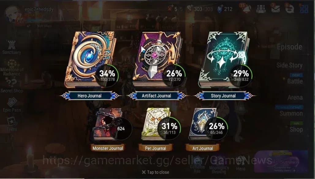 Epic Seven Accounts GLOBAL UNVERIF|9 ML(LOT Scales,Eilynav,Belian,RRoa image 3
