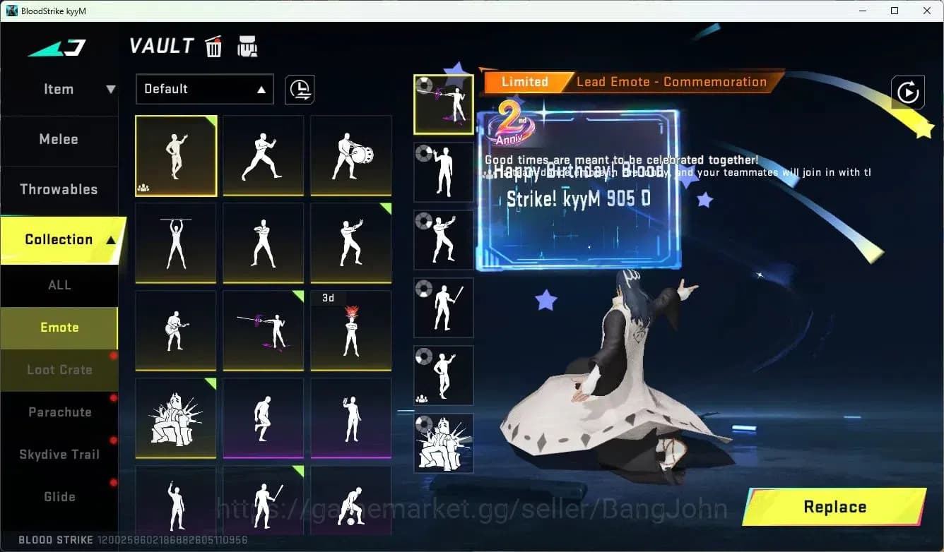 Blood Strike Accounts ASIA | 4 Collab Skins | 3 Limited Skins | 12 Lege image 13