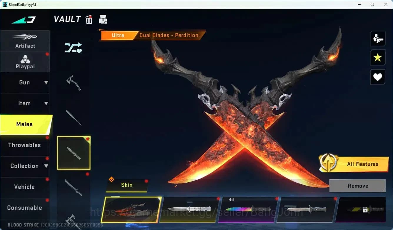 Blood Strike Accounts ASIA | 4 Collab Skins | 3 Limited Skins | 12 Lege image 15